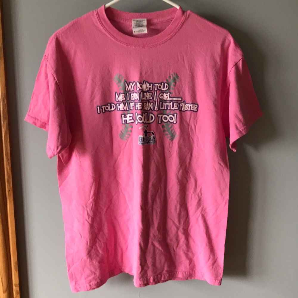 Softball pink t-shirt